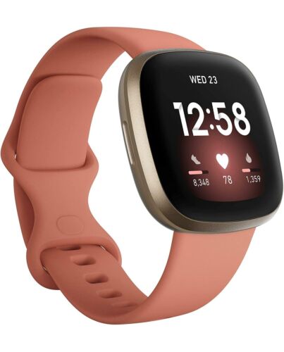 FitBit Versa 3 Pink Clay/Soft Gold