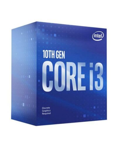 Intel Core I3-10100F CPU, 1200, 3.6 GHz (4.3 Turbo), Quad Core, 65W, 14nm, 6MB Cache, Comet Lake, No Graphics
