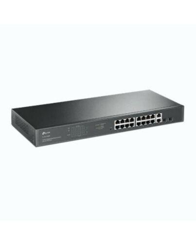TP-LINK (TL-SG1218MP) 18-Port Gigabit Unmanaged PoE+ Rackmount Switch, 16-Port PoE+, 2 SFP Ports