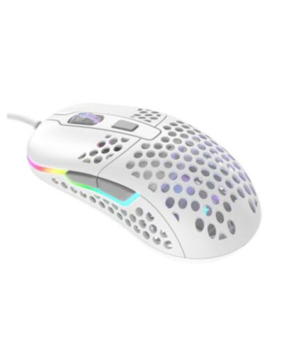 Xtrfy M42 Wired Optical Ultra-Light Gaming Mouse, USB, 400-16000 CPI, Omron Switches, Adjustable RGB, Modular Design, White