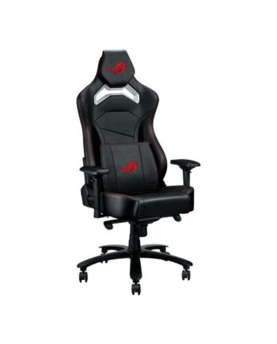 Asus ROG Chariot Core Gaming Chair, Racing-Car Style, Steel Frame, PU Leather, Memory-Foam Lumbar, 4D Armrests, 145 Recline,  Tilt & Class 4 Gas Lift