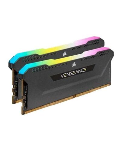 Corsair Vengeance RGB Pro SL 32GB Kit (2 x 16GB), DDR4, 3600MHz (PC4-28800), CL18, XMP 2.0, Black