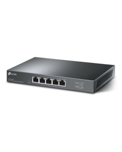 TP-LINK (TL-SG105-M2) 5-Port Unmanaged 2.5G Multi-Gigabit Desktop Switch, 5x 100/1G/2.5G, Fanless, Steel Case