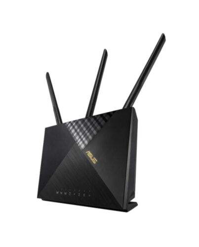 Asus (4G-AX56) Cat.6 300Mbps Dual Band AX1800 4G LTE Router, Wi-Fi 6, Captive Portal, AiProtection, 4 LAN, SIM Slot