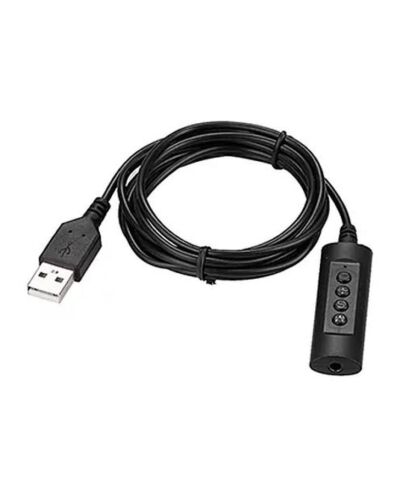 Sandberg 3.5mm Jack Female to USB Type-A Male Adapter, 1.5 Metres, 5 Year Warranty