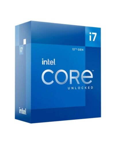 Intel Core i7-12700K CPU, 1700, 3.6 GHz (5.0 Turbo), 12-Core, 125W (190W Turbo), 10nm, 25MB Cache, Unlocked, Alder Lake, NO HEATSINK/FAN
