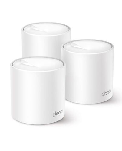 TP-LINK (DECO X50) AX3000 Dual Band Wireless Whole Home Mesh Wi-Fi 6 System, 3 Pack, 3x LAN, OFDMA & MU-MIMO, TP-Link HomeShield