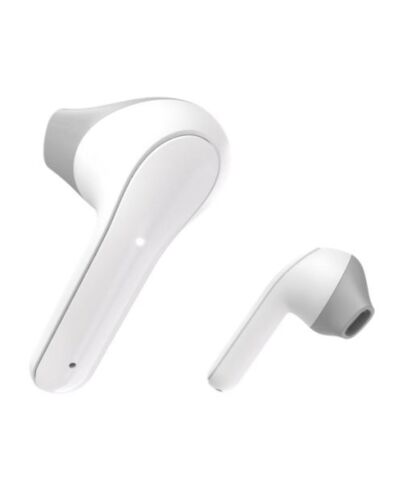 Hama (Freedom Light) Bluetooth Earbuds with Microphone, Touch Control, Voice Control, Charging/Carry Case Included, White