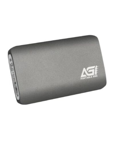 AGI ED138 2TB M.2 SATA External SSD, USB 3.2 Gen2 Type-C, Aluminium, USB-C to USB-A cable included