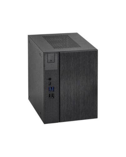Asrock DeskMeet X300 Barebone PC, Mini ITX, AMD AM4 (X300), DDR4 DIMM, 2x SATA, 1x M.2, VGA, HDMI, DP, USB-C, 500W PSU  - No CPU, RAM, Storage or O/S