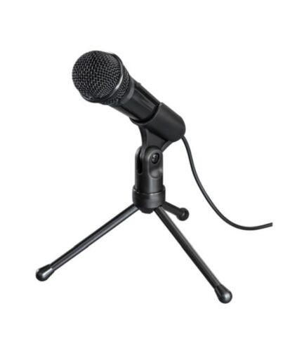 Hama MIC-P35 Allround Microphone for PC and Notebooks, 3.5mm Jack, Tripod