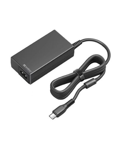 Sandberg USB-C AC Charger PD65W, 5-20V/65W, Overload/Short Circuit Protection, UK & EU Power Cables, 5 Year Warranty