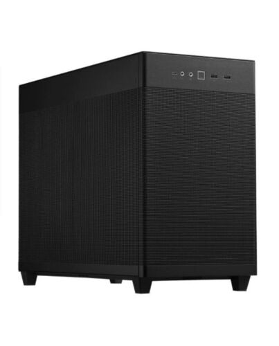 Asus Prime AP201 Gaming Case, Micro ATX, Quasi-Filter Mesh, USB-C, Tool-free Panels, 338mm GPU & 360mm Radiator Support, Black