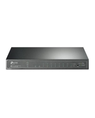 TP-LINK (SG2210P) JetStream 10-Port Gigabit Smart Switch with 8-Port PoE+, 2 SFP Ports, Desktop/Wall Mount