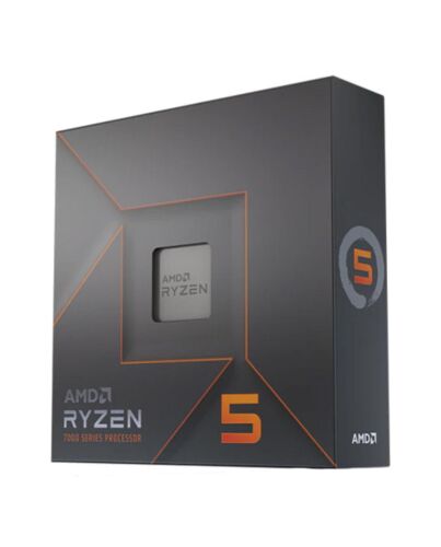 AMD Ryzen 5 7600X CPU, AM5, 4.7GHz (5.3 Turbo), 6-Core, 105W (142W Turbo), 38MB Cache, 5nm, 7th Gen, Radeon Graphics, NO HEATSINK/FAN