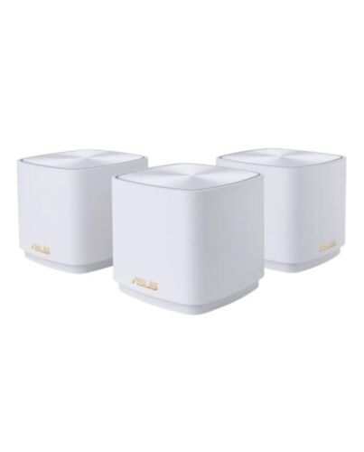 Asus AX5400 (ZenWiFi XD5) AX3000 Dual Band Mesh Wi-Fi 6 System, 3 Pack, GB LAN, GB WAN, 160MHz Bandwidth, AiMesh, AiProtection, White