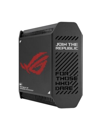 Asus (GT6 1-Pack Black) ROG Rapture AX10000 Tri-Band Gaming Mesh Wi-Fi 6 System, 2.5G LAN, AiMesh, RangeBoost Plus, AiProtection Pro, RGB