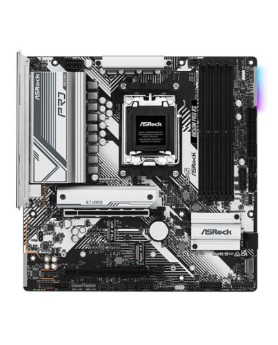 Asrock B650M PRO RS, AMD B650, AM5, Micro ATX, 4 DDR5, HDMI, DP, 2.5G LAN, PCIe4, RGB, 3x M.2
