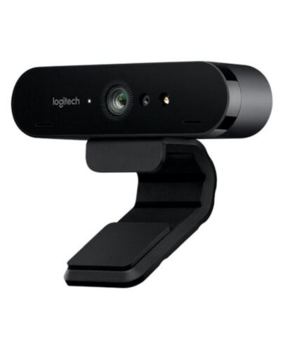 Logitech BRIO 500 4K UHD 13MP HDR Webcam, USB-A, Light Correction, Privacy Shutter, Noise-Cancelling Mics, Windows Hello Support, Graphite