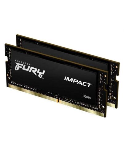Kingston Fury Impact 32GB Kit (2 x 16GB), DDR4, 3200MHz (PC4-25600), CL20, XMP, SODIMM Memory