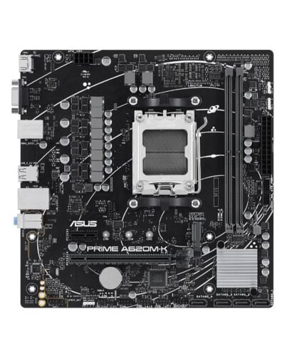 Asus PRIME A620M-K, AMD A620, AM5, Micro ATX, 2 DDR5, VGA, HDMI, GB LAN, PCIe4, 1x M.2