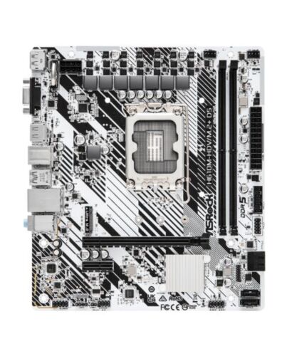 Asrock H610M-HDV/M.2+ D5, Intel H610, 1700, Micro ATX, 2 DDR5, VGA, HDMI, DP, PCIe4, 1x M.2