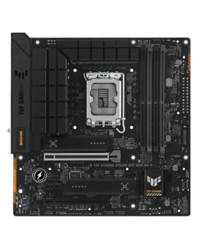 Asus TUF GAMING B760M-BTF WIFI D4, Intel B760, 1700, Micro ATX, 4 DDR4, HDMI, DP, Wi-Fi 6, 2.5G LAN, PCIe5, 3x M.2 *Requires a BTF Compatible Chassis*