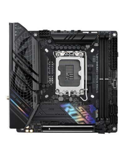 Asus ROG STRIX B760-I GAMING WIFI, Intel B760, 1700, Mini ITX, 2 DDR5, HDMI, DP, Wi-Fi 6E, 2.5G LAN, PCIe5, RGB, 2x M.2