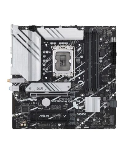 Asus PRIME B760M-A WIFI D4, Intel B760, 1700, Micro ATX, 4 DDR4, 2 HDMI, DP, Wi-Fi 6, 2.5G LAN, PCIe4, 2x M.2