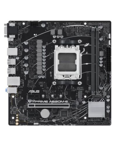 Asus PRIME A620M-E-CSM - Corporate Stable Model, AMD A620, AM5, Micro ATX, 2 DDR5, VGA, HDMI, DP, GB LAN, PCIe4, 1x M.2