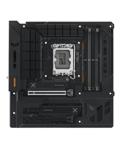 Asus TUF GAMING B760M-BTF WIFI, Intel B760, 1700, Micro ATX, 4 DDR5, HDMI, DP, Wi-Fi 6, 2.5G LAN, PCIe5, 3x M.2 *Requires a BTF Compatible Chassis*