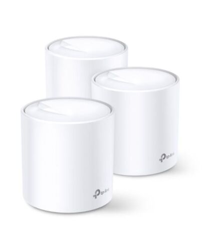 TP-LINK (DECO X60) AX5400 Whole Home Mesh Wi-Fi 6 System, 3 Pack, OFDMA & MU-MIMO, WPA3 Encryption & TP-Link HomeShield