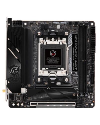 Asrock A620I LIGHTNING WIFI, AMD A620, AM5, Mini ITX, 2 DDR5, HDMI, Wi-Fi 6E, 2.5G LAN, 2x M.2