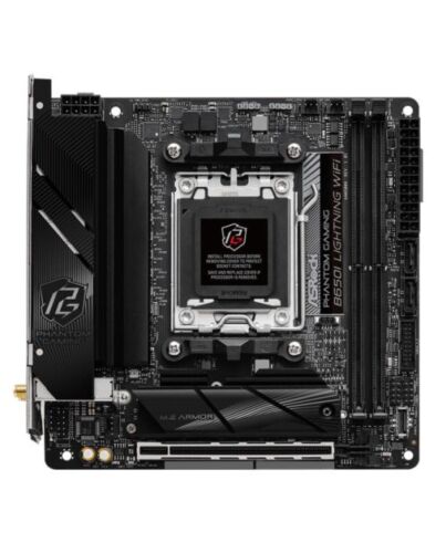 Asrock B650I LIGHTNING WIFI, AMD B650, AM5, Mini ITX, 2 DDR5, HDMI, Wi-Fi 6E, 2.5G LAN, 2x M.2