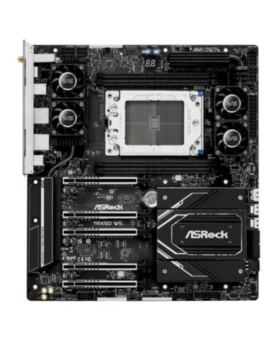 Asrock TRX50 WS, Workstation, AMD TRX50, sTR5, EATX, 4 DDR5 ECC, Wi-Fi 6E, 10G & 2.5G LAN, SlimSAS, MCIO,  PCIe5, 2x M.2
