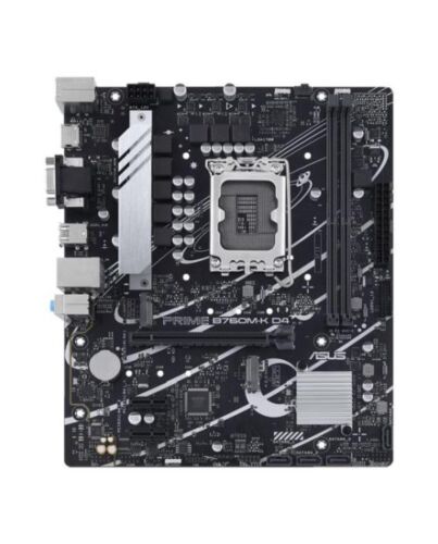 Asus PRIME B760M-K D4, Intel B760, 1700, Micro ATX, 2 DDR4, VGA, HDMI, 2.5G LAN, PCIe4, 2x M.2