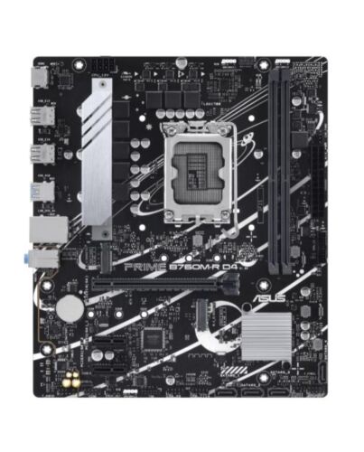 Asus PRIME B760M-R D4, Intel B760, 1700, Micro ATX, 2 DDR4, HDMI, 2.5G LAN, PCIe4, 2x M.2