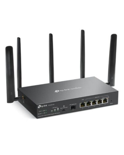 TP-LINK (ER706W-4G) Omada 4G+ Cat6 Dual Band AX3000 VPN Router, 6x GB Ports, Omada Mesh, High-Security VPN