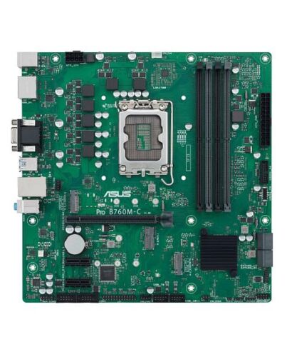 Asus PRO B760M-C-CSM - Corporate Stable Model, Intel B760, 1700, Micro ATX, 4 DDR5, VGA, HDMI, 2 DP, GB LAN, PCIe4, 2x M.2