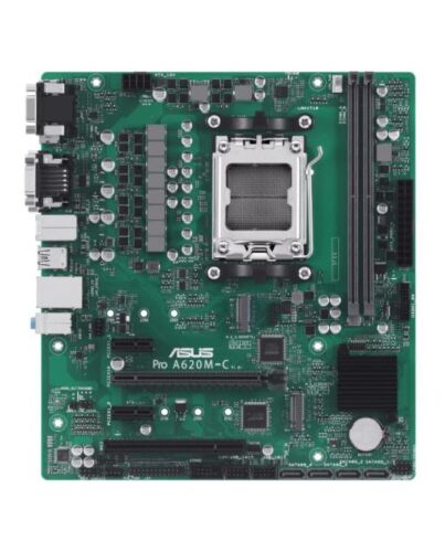 Asus PRO A620M-C-CSM - Corporate Stable Model, AMD A620, AM5, Micro ATX, 2 DDR5, VGA, HDMI, DP, GB LAN, PCIe4, 2x M.2