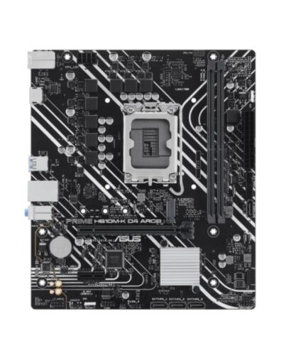 Asus PRIME H610M-K D4 ARGB, Intel H610, 1700, Micro ATX, 2 DDR4, HDMI, PCIe4, 1x M.2