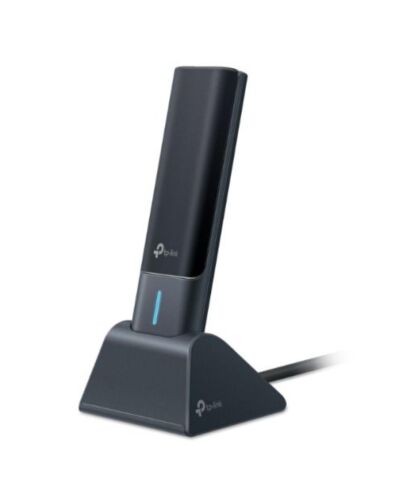 TP-LINK (Archer TXE70UH) AXE5400 Wi-Fi 6E High Gain Wireless USB Adapter, Tri-Band, USB 3.0, MU-MIMO, OFDMA, WPA3, Cradle