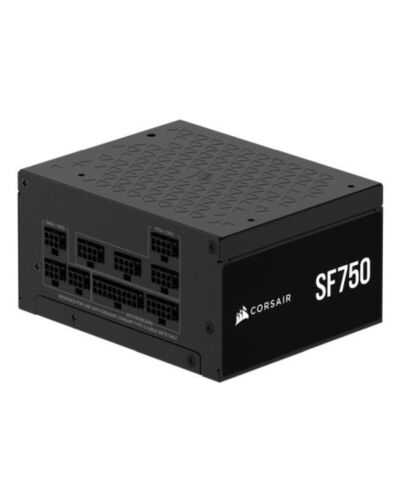Corsair 750W SF Series SF750 SFX PSU, Fully Modular, 80+ Platinum, Fluid Dynamic Fan, ATX 3.1, PCIe 5.1, SFX-to-ATX Bracket