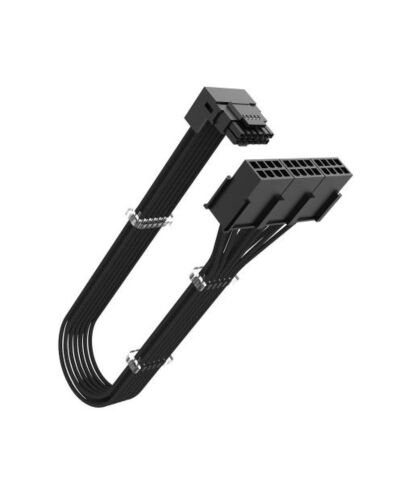 Akasa G-Nexus PX24 90 Degree 12VHPWR Cable, 12+4-pin to Three 8-Pin Adapter, Up to 600W of Power, 300mm