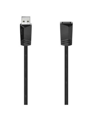 Hama USB 2.0 Extension Cable, Male to Female, 1.5 Metre, Black