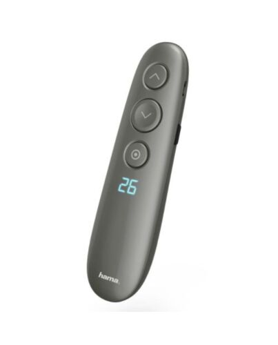 Hama Spot-Pointer Presenter, Digital Laser Pointer, Spot Illumination, Magnifier, Air Mouse, Timer, microSD, 20m Range