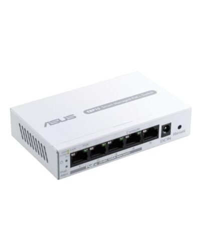 Asus (ExpertWiFi EBP15) 5-Port Gigabit Smart Managed Switch with 4-Port PoE+, 60W, Centralised Management
