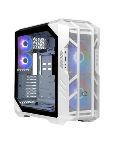 Cooler Master HAF 700 Gaming Case w/ Glass Side, E-ATX, Multi Chamber, 5x ARGB Fans, ARGB Fan Hub, USB-C, White
