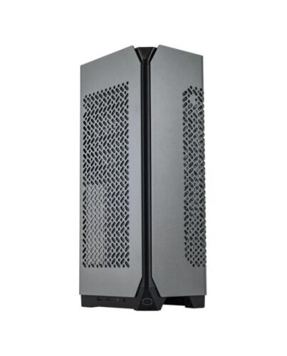 Cooler Master NCORE 100 MAX Gaming Case, Mini ITX, Extendable Width, 120mm AIO Cooler & 850W PSU Included, 4-Slot GPU Support, USB-C, Dark Grey