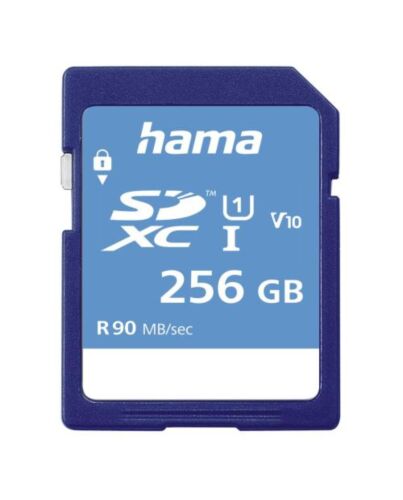 Hama 256GB SDXC Card, UHS-I Class 10, 90MB/s